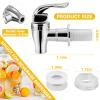 2 Pack Beverage Dispenser Replacement Spout for Drink Dispenser Spigot,Push Style Spigot for Beverage Dispenser Carafe, Water Dispenser Replacement Faucet view 2