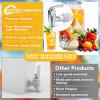 2 Pack Beverage Dispenser Replacement Spout for Drink Dispenser Spigot,Push Style Spigot for Beverage Dispenser Carafe, Water Dispenser Replacement Faucet view 3