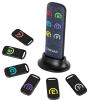 Key Finder with Thinner Receivers & Advanced Fabric Remote, Simjar 80dB+ RF Item Locator with 131ft Working Range, 1 RF Transmitter & 6 Receivers view 1