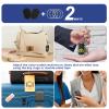 Key Finder with Thinner Receivers & Advanced Fabric Remote, Simjar 80dB+ RF Item Locator with 131ft Working Range, 1 RF Transmitter & 6 Receivers view 3