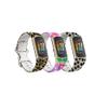 Chofit Compatible with Fitbit Charge 5 Bands for Women and Men,Soft Silicone Colorful Pattern Printed Wristbands Replacement for Fitbit Charge5 Tracker (Leopard&Rainbow&Feet, Small) view 1