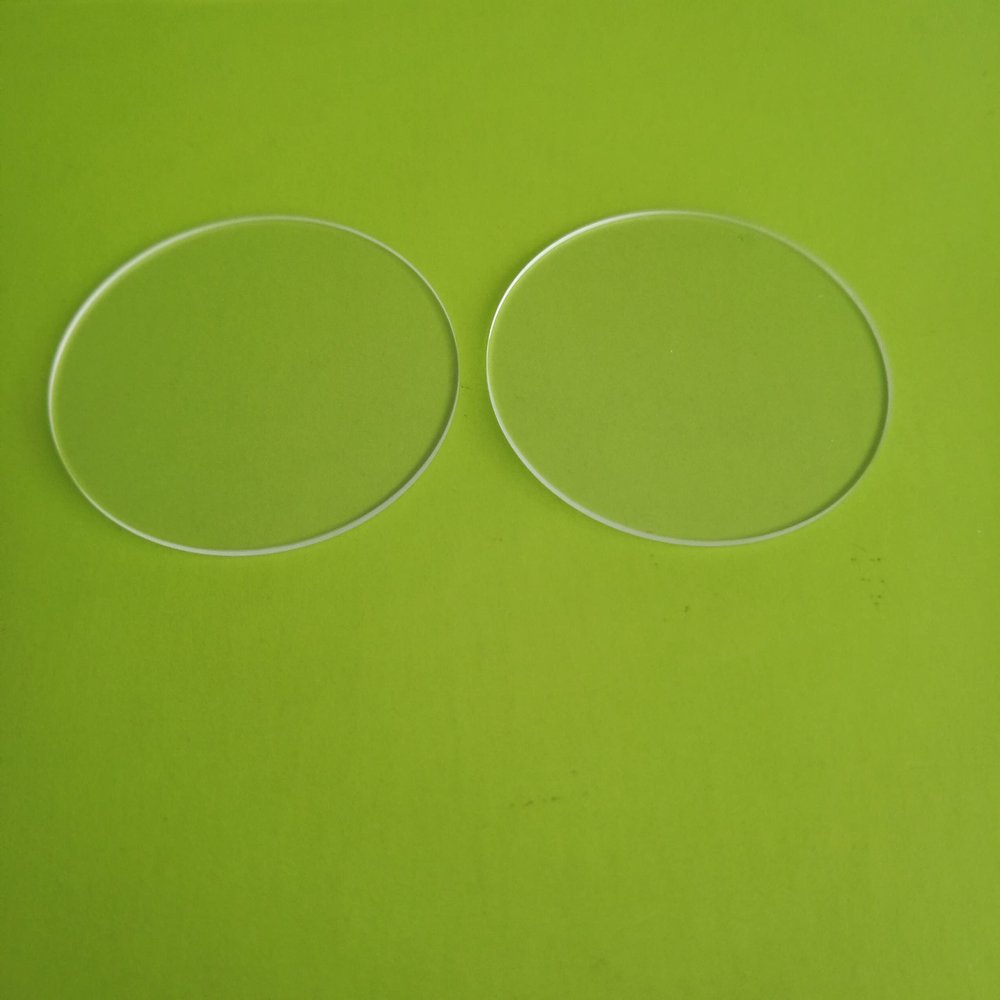 2pcs JGS1 35 * 1.0mm Fused Silica Window Quartz Glass Disk