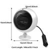 Car Heater,Portable Car Heater 2 in1 Fast Heating Defrost Defogger Demister Heating/Cooling Fan Auto Dryer Windshield Defroster(White) view 4