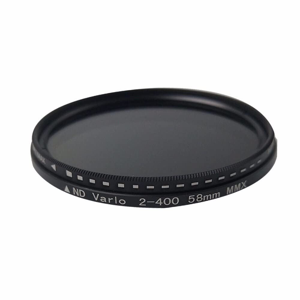 BGNing Camera Filter Lenses ND2-400 Neutral Density Fader Variable ND Filters Adjustable Compatible with Canon/Nikon 52/58/62/72/77/82mm (58mm)
