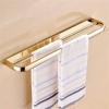 LUOFDCLDDD 1Pcs Home Soap Basket Towel Rack Glass Shelf Bath Hardware Bathroom Accessories Set Gold Brass Square Paper Tissue Holder Towel Bar Assist Bath Handle/Towel Rack view 2