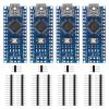 4Pcs for Nano V3.0 ATmega328P Nano Board CH340 5V 16M Micro Microcontroller Board with PIN Headers Pin Unsoldered Compatible with Electronics Development Board Nano 328P Nano 3.0 view 1