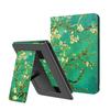 Ayotu Stand Case for Kindle Paperwhite 2021 - with Auto Wake/Sleep, Premium PU Leather Cover with Hand Strap, Only for Kindle Paperwhite 11th Generation 2021 and Signature Edition,The Apricot Flower view 1