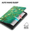Ayotu Stand Case for Kindle Paperwhite 2021 - with Auto Wake/Sleep, Premium PU Leather Cover with Hand Strap, Only for Kindle Paperwhite 11th Generation 2021 and Signature Edition,The Apricot Flower view 4