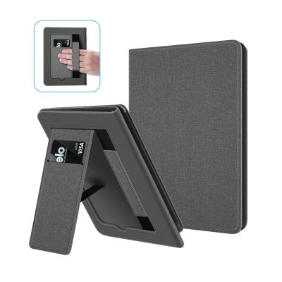 Ayotu Stand Case for 6.8" Kindle Paperwhite 11th Generation 2021 and Kindle Paperwhite Signature Edition, Fabric Cover with Auto Wake/Sleep, Grey