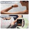 GRV Smart Watch for iOS and Android Phones (Answer/Make Calls), Watches for Men Women IP68 Waterproof Smartwatch Fitness Tracker Watch with Heart Rate/Sleep Monitor Steps Calories Counter (Aqua-Gold) view 4