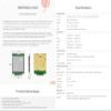 Waveshare SIM7600G-H-M.2 SIMCom Original 4G LTE Cat-4 Module Global Coverage with GNSS Support M.2 B Key Connector LTE-TDD LTE-FDD HSPA+ GSM GPRS Edge view 4