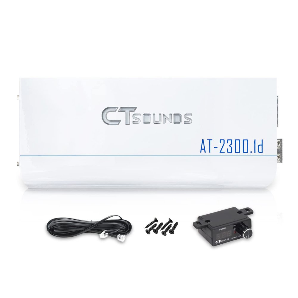 CT Sounds ATv2-2300.1d 2500 Watt Strappable Class D Car Monoblock Amplifier