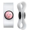 GRAPHICS & MORE Looney Tunes Porky Face Headphone Earbud Cord Wrap - Charging Cable Manager - Wire Organizer Set of 2 - White view 1