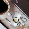 GRAPHICS & MORE Looney Tunes Cute Tweety Headphone Earbud Cord Wrap - Charging Cable Manager - Wire Organizer Set of 2 - White view 3