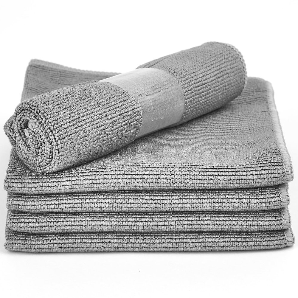 Hudson Hi-Fi Anti Static Microfiber Record Cleaning Cloth - 5 pk - The Audiophiles Anti-Scratch Lint & Dust Magnets - 7X Capillary Absorption LP & Record Cover Cleaner Protector Cleaning Cloths