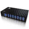 7 Port USB 3.0 Hub - Powered USB Hub Multiple USB Splitter with Built-in 12V/3A/36W Power Adapter - Up to 5Gbps Sync & High-Speed Data Transfer - Mounting Brackets for Phone MB Laptop Tablet PC view 1