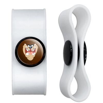GRAPHICS & MORE Looney Tunes Taz Face Headphone Earbud Cord Wrap - Charging Cable Manager - Wire Organizer Set of 2 - White