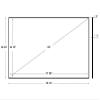Silver Ticket Products S7 Series 6 Piece Thin Bezel Home Theater Fixed Frame 4K/8K Ultra HD, HDTV, HDR & Active 3D Projection Screen, 16:9 Format, 135" Diagonal, White Material S7-169135 view 3