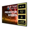 Silver Ticket Products S7 Series 6 Piece Thin Bezel Home Theater Fixed Frame 4K/8K Ultra HD, HDTV, HDR & Active 3D Projection Screen, 16:9 Format, 100" Diagonal, Woven Acoustic Material S7-169100-WAB view 1