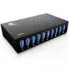 10 Ports USB Hub 3.0 Powered Aluminium - USB Hub Charger - Multiple Port - USB Splitter Hub with Power Adapter 12V/5A/60W - for Laptop, PC,Flash Drives, HDD,Hard Drive,Mouse,XPS,Xbox,Keyboard view 1