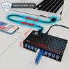 10 Ports USB Hub 3.0 Powered Aluminium - USB Hub Charger - Multiple Port - USB Splitter Hub with Power Adapter 12V/5A/60W - for Laptop, PC,Flash Drives, HDD,Hard Drive,Mouse,XPS,Xbox,Keyboard view 3