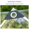 Xrdbfd PVC Tarp Clear, Heavy-Duty Waterproof Tarpaulin with Eyelets, 0.3mm Transparent PVC Foldable Protective Tarp, Weatherproof Tarpaulin Cover for Gardens, Patios and Roofs,2x2m/6.6 * 6.6ft view 2
