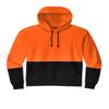 CornerStone Unisex Enhanced Visibility Fleece Pullover Hoodie | Vibrant Neon Sweatshirt for Work, Lightweight Fleece Jacket, Safety Orange, Small view 1