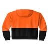 CornerStone Unisex Enhanced Visibility Fleece Pullover Hoodie | Vibrant Neon Sweatshirt for Work, Lightweight Fleece Jacket, Safety Orange, Small view 3
