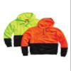 CornerStone Unisex Enhanced Visibility Fleece Pullover Hoodie | Vibrant Neon Sweatshirt for Work, Lightweight Fleece Jacket, Safety Orange, Small view 4