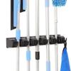 Displays By Jack wall mounted Broom and mop Holder, Black Utility Tool Organizer for Home, 1-Pack view 1