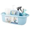 Large Cleaning Supplies Caddy Portable Shower Basket Supply Organizer with Handle Plastic Bucket Tool Storage for Bathroom, Bedroom, Kitchen, College Dorm, Garden, Blue view 1
