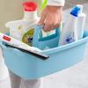 Large Cleaning Supplies Caddy Portable Shower Basket Supply Organizer with Handle Plastic Bucket Tool Storage for Bathroom, Bedroom, Kitchen, College Dorm, Garden, Blue view 2