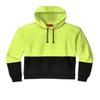 CornerStone Unisex Enhanced Visibility Fleece Pullover Hoodie | Vibrant Neon Sweatshirt for Work, Lightweight Fleece Jacket, Safety Yellow, X-Large view 1