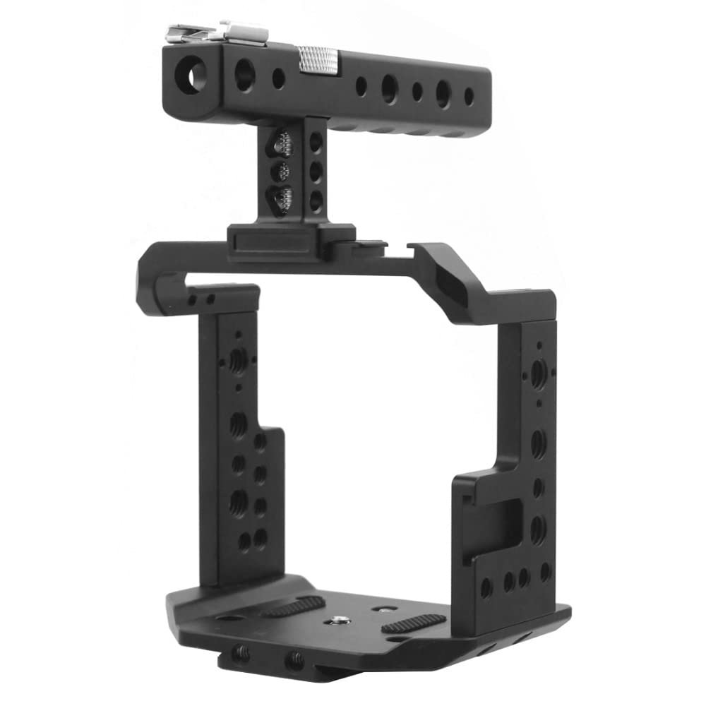 BGNing Aluminum Video Camera Cage Mount Stabilizer Rig with Top Handle Compatible with Z CAM E2 E2-S6 / F6 / F8 4K Cinema Camera Protector
