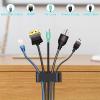 20 PCS Black Cable Management Clips and 45 PCS Small Clear Adhesive Cable Clips view 4