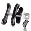 BGNing Aluminum Diving Ball Clamp 2 Holes Long Butterfly Clip SLR Camera Light Arm Tray Bracket Mount Adapter Underwater Photography view 1