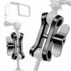 BGNing Aluminum Diving Ball Clamp 2 Holes Long Butterfly Clip SLR Camera Light Arm Tray Bracket Mount Adapter Underwater Photography view 2