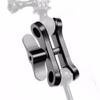 BGNing Aluminum Diving Ball Clamp 2 Holes Long Butterfly Clip SLR Camera Light Arm Tray Bracket Mount Adapter Underwater Photography view 4