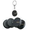 Bluetooth Key Finder Smart Tag Tracker Item Locator with Key Chain 4-Pack, Both iOS and Android Compatible, for Keys, Luggage, Backpacks Black view 1