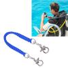 Alomejor diving camera lanyard,heavy duty 360 flexible rotation dive light strap with secure clips for scuba divers underwater photographers in ocean lakes and deep sea adventures view 2