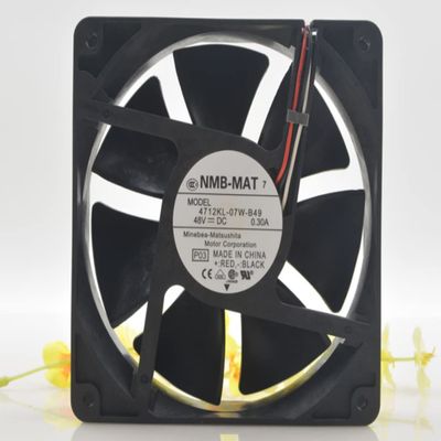 4712KL-07W-B49 12032 48V 0.3A 3100RPM 112CFM 12cm 3-Wire Cooling Fan