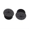 2PCS 2Inch (50mm) Desk Cord Grommets Wire Cable Hole Cover for Office PC Desk Cable Cord Cover Black (Black- 2pcs) view 1