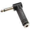 CablesOnline, Right-Angle 1/4" (6.35mm) TS Mono Male to 1/4" (6.35mm) TS Mono Female Audio Adapter, AV-A61 view 2