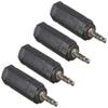 4 Pack 1/4" Female Jack to 3.5mm 1/8" Male Plug Stereo Headphone Audio Adapter view 1