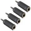 4 Pack 1/4" Female Jack to 3.5mm 1/8" Male Plug Stereo Headphone Audio Adapter view 2