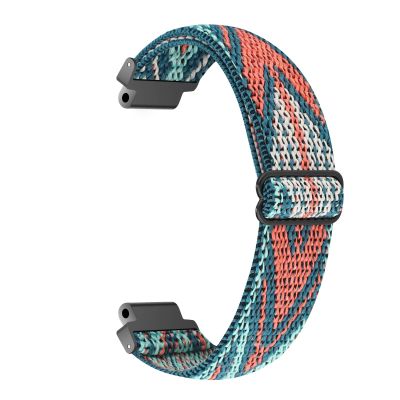 Adjustable Elastic Watch Band Compatible with Garmin Forerunner 235, Nylon Breathable Sports Replacement Wristbands for Forerunner 220/230/620/630/735XT/235Lite for Women Men, Green Arrow