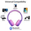 Contixo KB5 Kids Bluetooth Headphones - Wireless Over-Ear Foldable Headphones with Volume Limiter (85dB), Built-in Microphone, Adjustable & Comfortable Design for Boys & Girls - Purple + White view 4