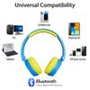Contixo KB-5 Kids Headphones - Over The Ear Foldable Bluetooth Wireless Headphone for Kids - 85dB with Volume Limited - Toddler Headphones for Boys and Girls (Blue + Yellow) view 4