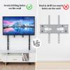unho Universal Against The Wall TV Stand Floor: Free Standing Mount Stand with Height Adjustable Bracket for TV Bench Compatible with 32-65 inch Flat Panel LED LCD Plasma Screens (White) view 4