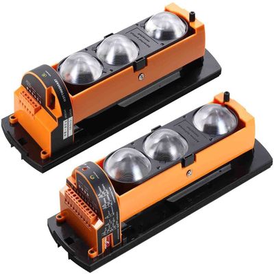 UHPPOTE Wired Photoelectric Dual 3 Beams Detector Active Infrared Outdoor Distance 50m/164ft